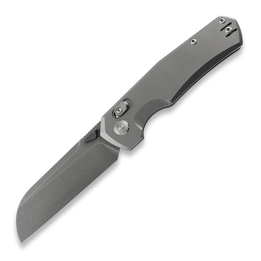 Kunwu Knives Chad - Orange Peel Texture Ti - Greywash sklopivi nož