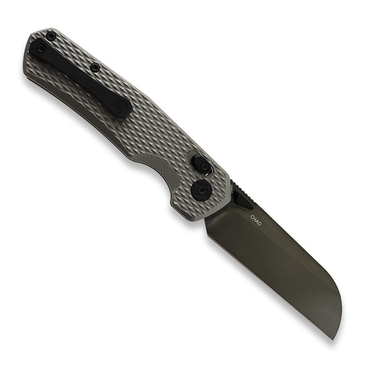 Kunwu Knives Chad - Diamond Texture Ti - DLC foldekniv