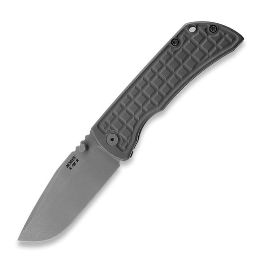 มีดพับ McNees Custom Knives MAC2 3.5 - Matte SW - Frag - Grey