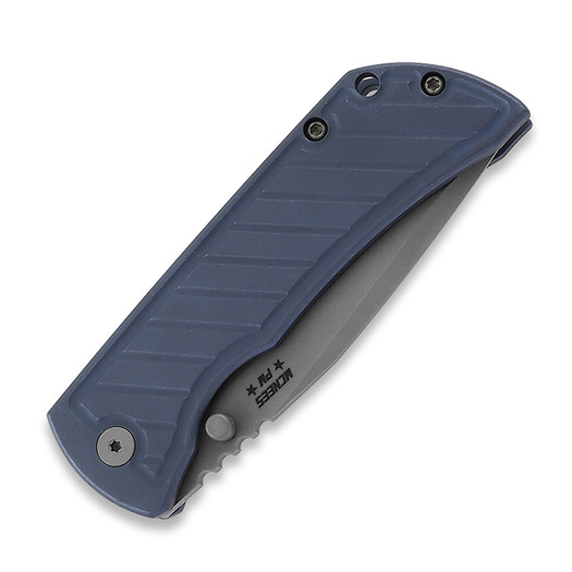 McNees Custom Knives MAC2 3.5 - Matte SW - Fastback - Blue fällkniv