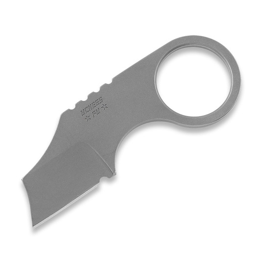 McNees Custom Knives Bee Necker - Matte SW - Grey vratni nož