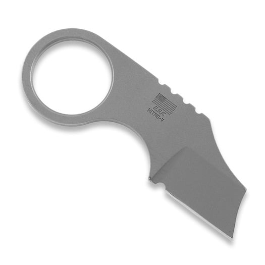 McNees Custom Knives Bee Necker - Matte SW - Grey halskniv