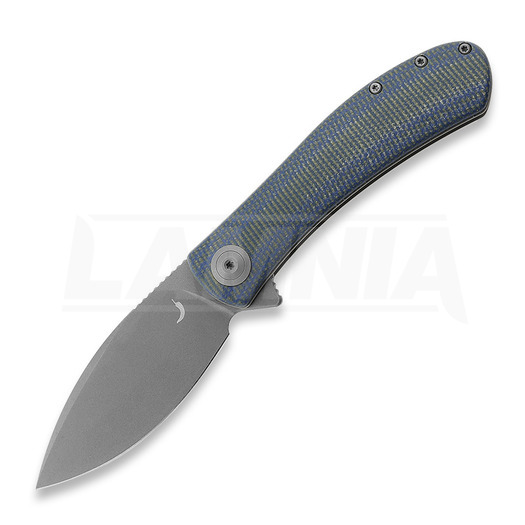 Trollsky Knives Mandu Blue Micarta sulankstomas peilis