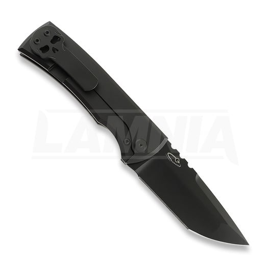 Сгъваем нож Chaves Knives Redencion 229 Kickstop Tanto, black micarta