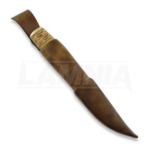 ML Custom Knives Birch bark 5, brown sheath