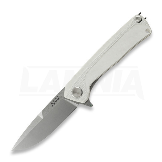 Складной нож ANV Knives Z100 BB Plain edge, G10, белый