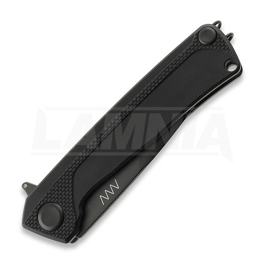ANV Knives Z100 BB Plain edge DLC Taschenmesser, G-10, schwarz