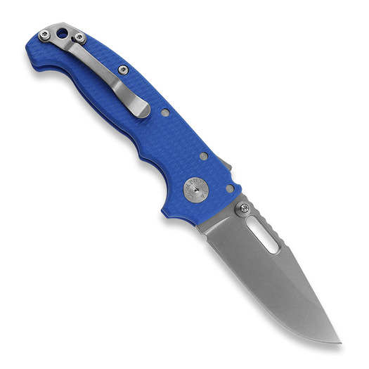 Skladací nôž Demko Knives MG AD20S Clip Point 20CV G10, blue #1
