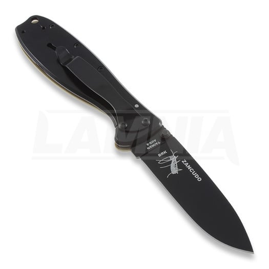 ESEE Zancudo folding knife, desert tan/black