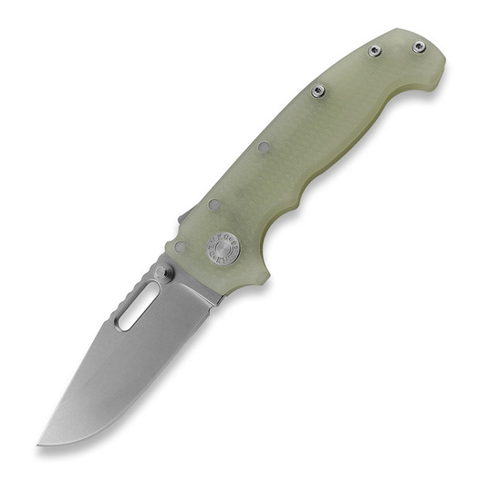 Demko Knives MG AD20S Clip Point 20CV G10 vouwmes, natural
