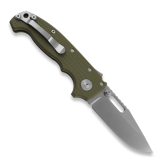 Demko Knives MG AD20S Clip Point 20CV G10 foldekniv, od green