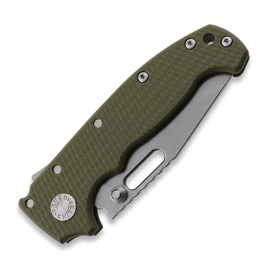 Demko Knives MG AD20S Clip Point 20CV G10 foldekniv, od green