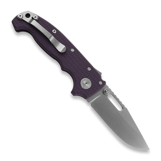 Demko Knives MG AD20S Clip Point 20CV G10 folding knife, purple