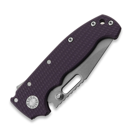 Demko Knives MG AD20S Clip Point 20CV G10 foldekniv, purple