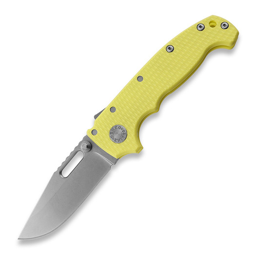 Demko Knives MG AD20S Clip Point 20CV G10 fällkniv, yellow #1