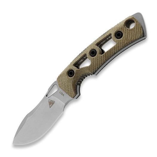 Fobos Knives Tier1-Mini Mini knife, Micarta Natural - Black Liner