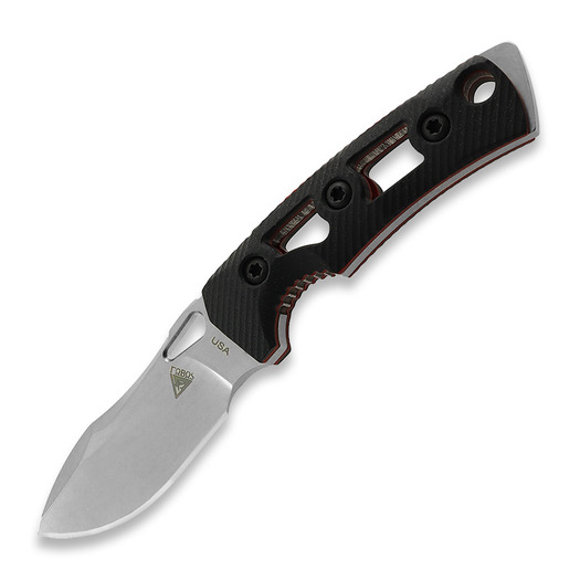 Coltello Fobos Knives Tier1-Mini Mini, G10 Black - Red Liner