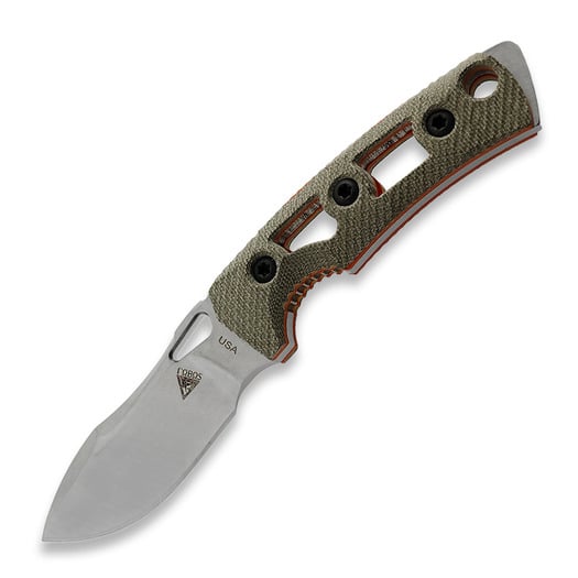 Fobos Knives Tier1-Mini Mini knife, Micarta OD - Orange Liner