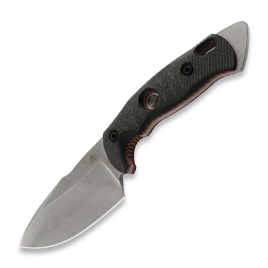Nóż Fobos Knives Alaris, CF Black - Red Liner