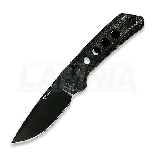 Reate PL-XT Black PVD 折り畳みナイフ, black micarta