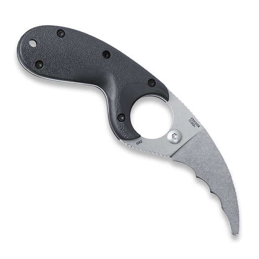 CRKT Bear Claw knife, combo edge, black