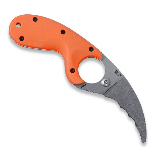 CRKT Bear Claw kés, fűrészfogú, narancssárga