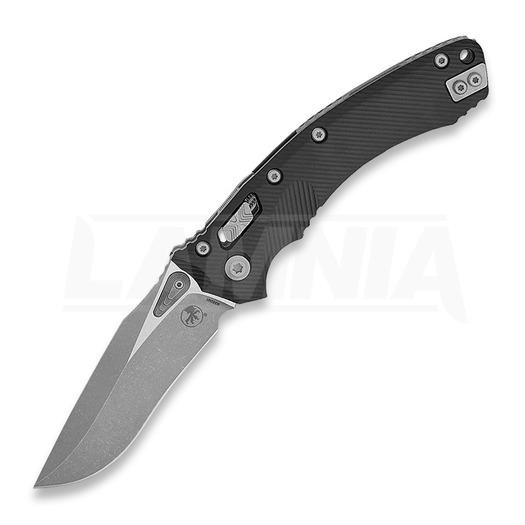 Microtech Amphibian Taschenmesser, apocalyptic finish, fluted black G10 137RL-10APFLGTBK
