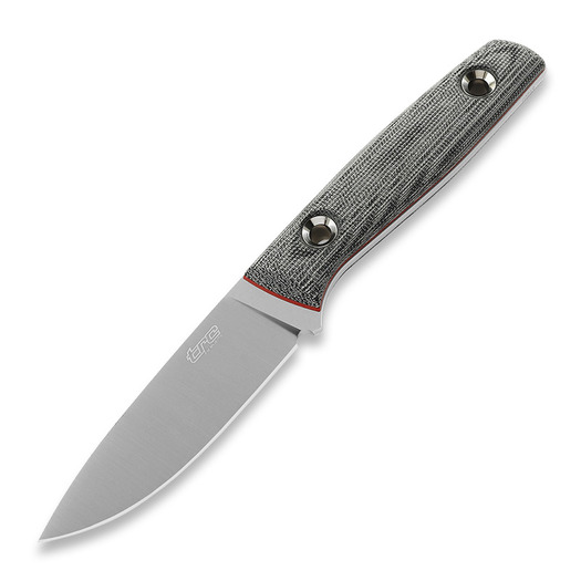 Nuga TRC Knives Classic Freedom FFG M390 satin, black micarta red liner