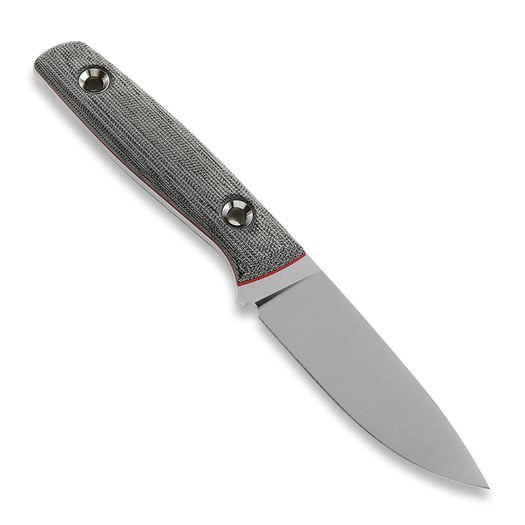 TRC Knives Classic Freedom FFG M390 satin Messer, black micarta red liner