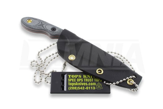 TOPS Mini Scandi Knife Micarta, black MSKBLM