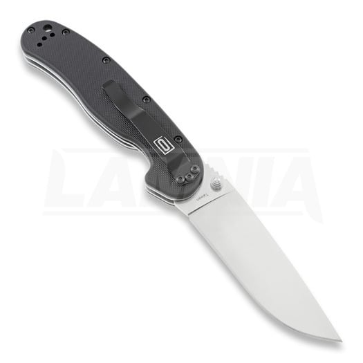 Ontario RAT-1 折り畳みナイフ, 黒/satin 8848