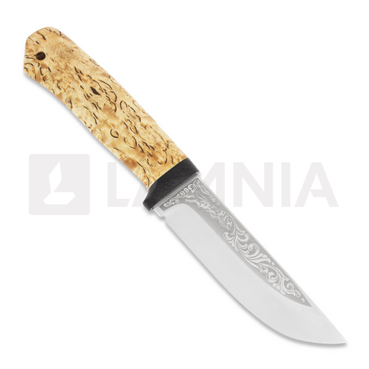A&R Zlatoust Klychok-2 jagtkniv, curly birch