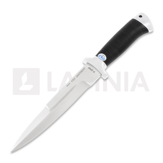 A&R Zlatoust Rys kniv, leather