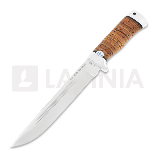 A&R Zlatoust Sokhatyi kniv, birch bark