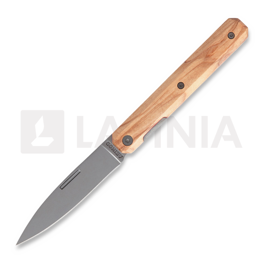 Akinod 18H07 Paring Linerlock kääntöveitsi, olive wood