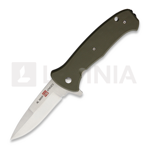 Saliekams nazis Al Mar SERE 2020 Linerlock, zaļš