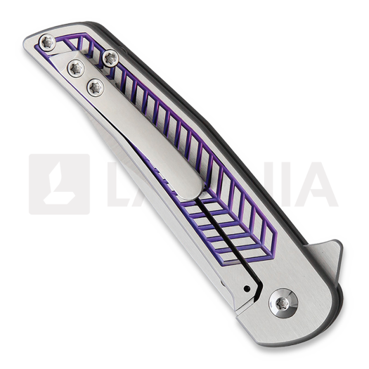 Alliance Designs Scout Framelock sulankstomas peilis, violetinė