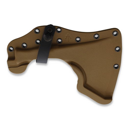 American Tomahawk Model 2 Silver Head Tan Kydex tomahawk
