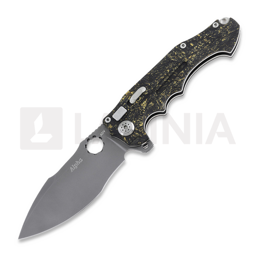 Andre de Villiers Alpha fällkniv, beadblast with copper shred