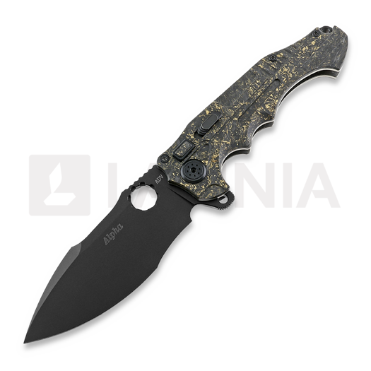 Andre de Villiers Alpha folding knife, Black/Coppershred