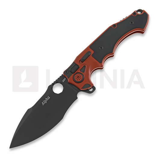 Andre de Villiers Alpha összecsukható kés, Black G10/Red