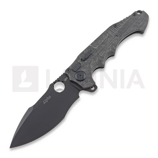 Andre de Villiers Alpha összecsukható kés, Black/Marble CF