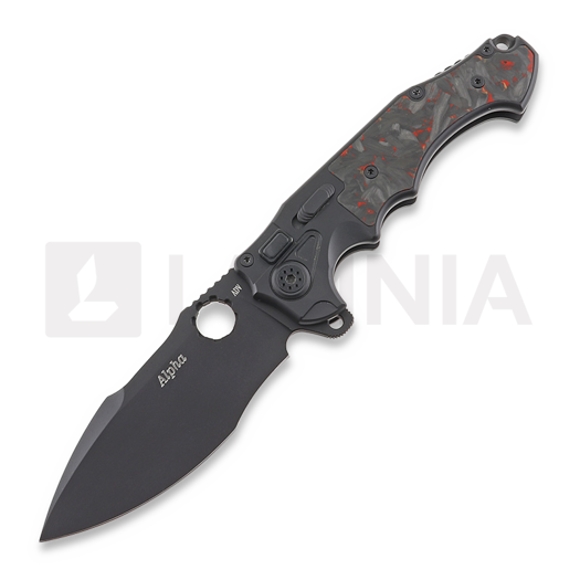Andre de Villiers Alpha 접이식 나이프, Black/Redshred