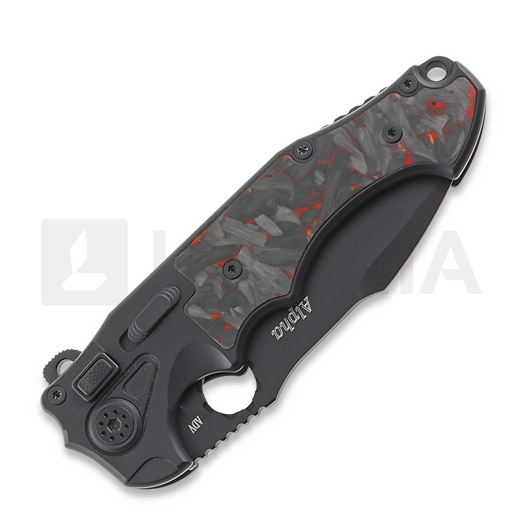 Andre de Villiers Alpha kääntöveitsi, Black/Redshred