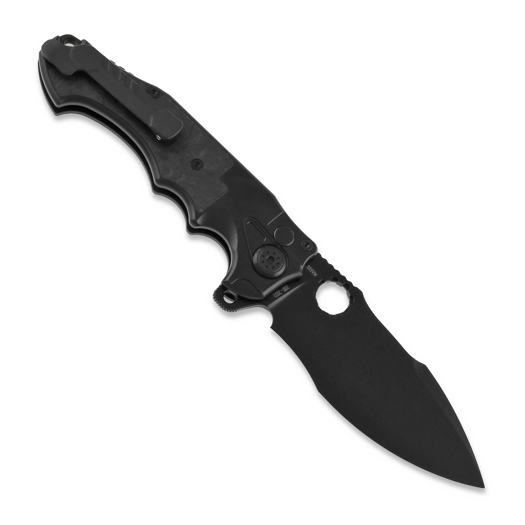 Andre de Villiers Alpha kääntöveitsi, black with marble CF