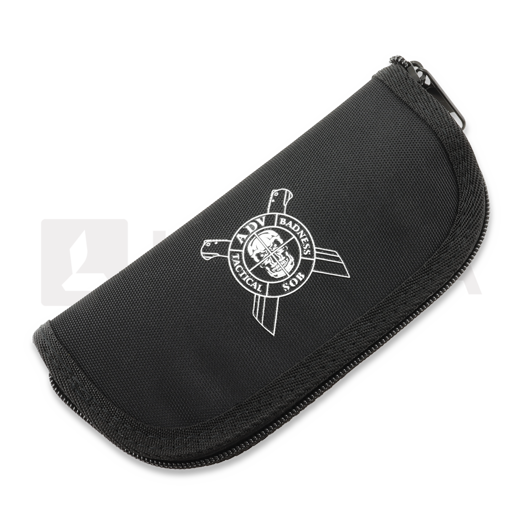 Zavírací nůž Andre de Villiers Alpha Mini Flame Ano & Black Carbon Fibre