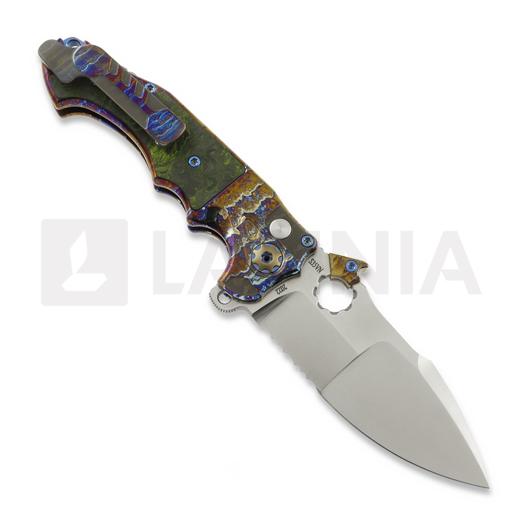 Andre de Villiers Alpha Mini Wave Tab Acid Rain & Black Carbon Fibre sulankstomas peilis