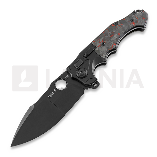 Andre de Villiers Alpha S kääntöveitsi, Black/Redshred