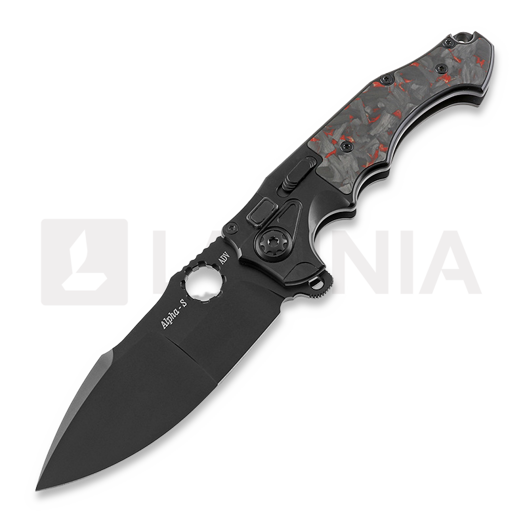 Andre de Villiers Alpha S összecsukható kés, Black/Redshred