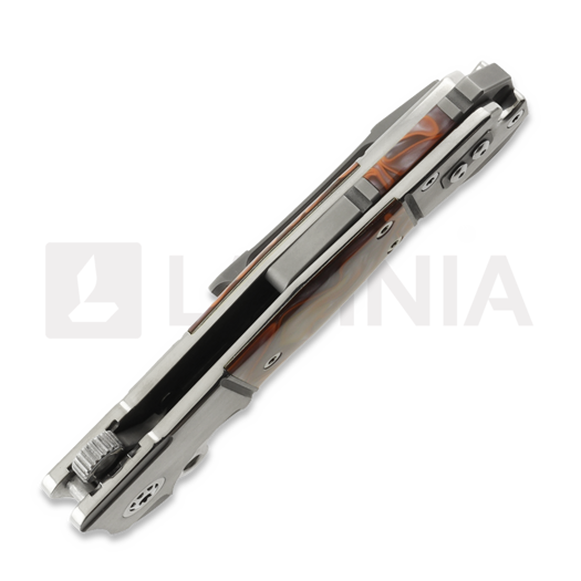 Couteau pliant Andre de Villiers Badlands 2 Damascus, Raffir